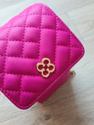 Quilted messenger bag - Pink - Accessories