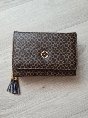 Messenger bag with tassels - Brown - Accessories