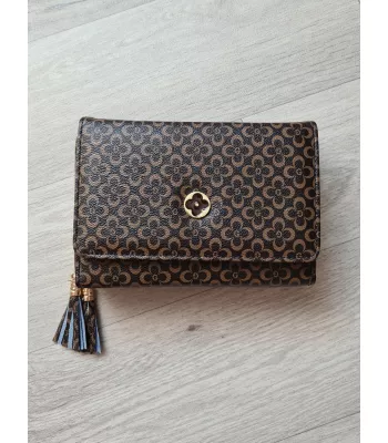 Messenger bag with tassels - Brown