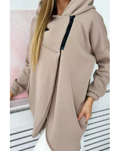 Ask for product! — Cotton, insulated sweatshirt - brown