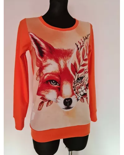 Ask for product! — Cotton sweatshirt with orange fox