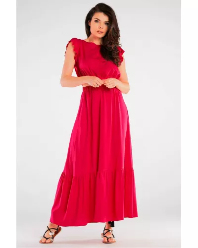 Ask for product! — Set - Short blouse with a long skirt Fuchsia