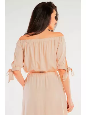 Spanish blouse with a long skirt Beige - Sets
