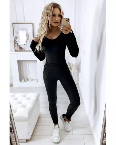 Ask for product! — Matching velor set - sweatshirt and pants Black