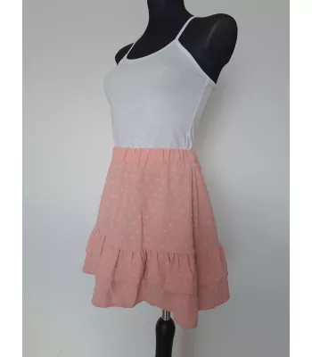 Short pink skirt mini