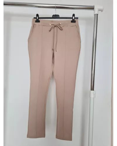Ask for product! — Fitted trousers with pockets - Beige