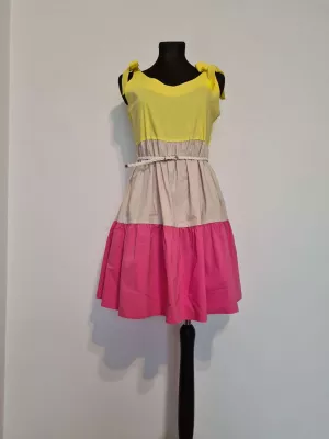 Dress with ties on the shoulders - Colorful - Dresses