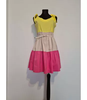 Dress with ties on the shoulders - Colorful