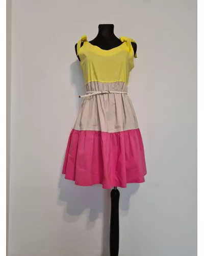 Ask for product! — Dress with ties on the shoulders - Colorful