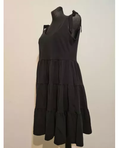 Ask for product! — Dress with ties on the shoulders - Black