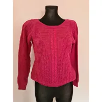 Cable-knit sweater - Pink - Sweaters