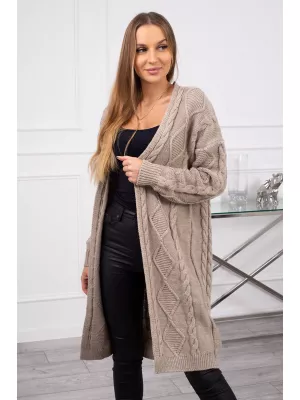 Kardigan narzutka - beige - Blouses