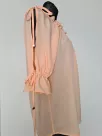 Blouse with bindings on the shoulders and sleeves - salmon