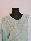 Braided sweater with bows - Mint