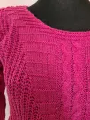 Cable-knit sweater - Pink