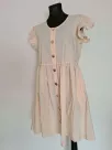 Dresses with decorative buttons and a belt - Vanilla