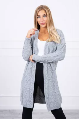 Kardigan narzutka - gray - Blouses