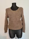 Knitted front sweater - Brown