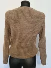 Knitted front sweater - Brown
