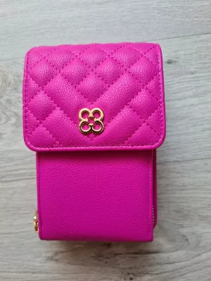 Quilted messenger bag - Pink - Accessories