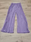 Set - Top with straps, wide leg pants - Purple