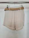 Shorts with an elastic waist and pockets - Beige
