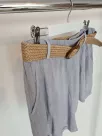 Shorts with an elastic waist and pockets - Gray