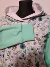 Sweatshirt, womens hooded blouse, floral print