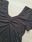 Two-piece set of a blouse and shaping shorts - Black